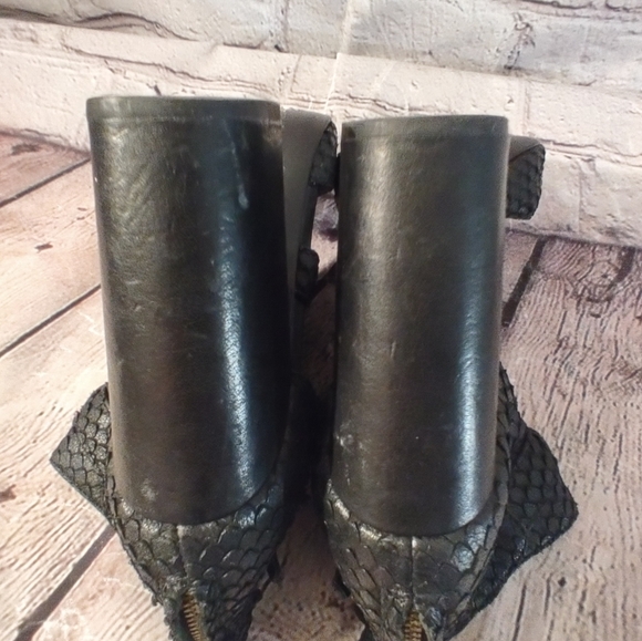 Ash Obsession Heel Sandals Black Shootie Open Toe Heels Size 38 - Picture 13 of 16